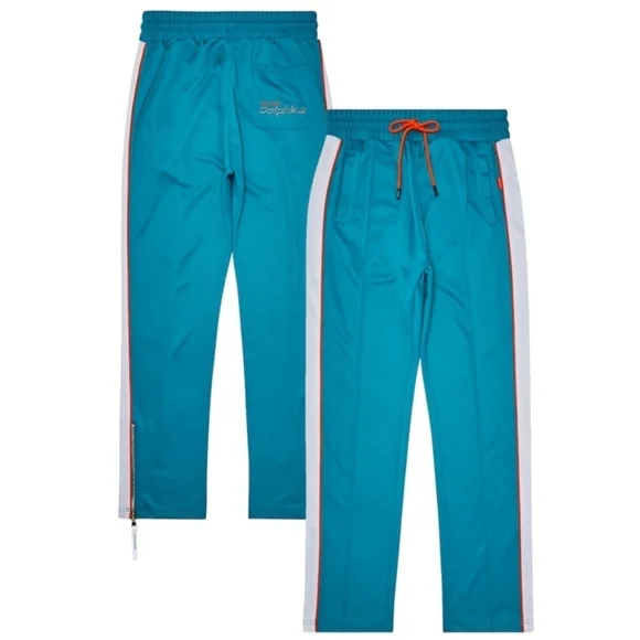 Men's Miami Dolphins UNKNWN Aqua Track Pants joggers Size XXL - Picture 1 of 7
